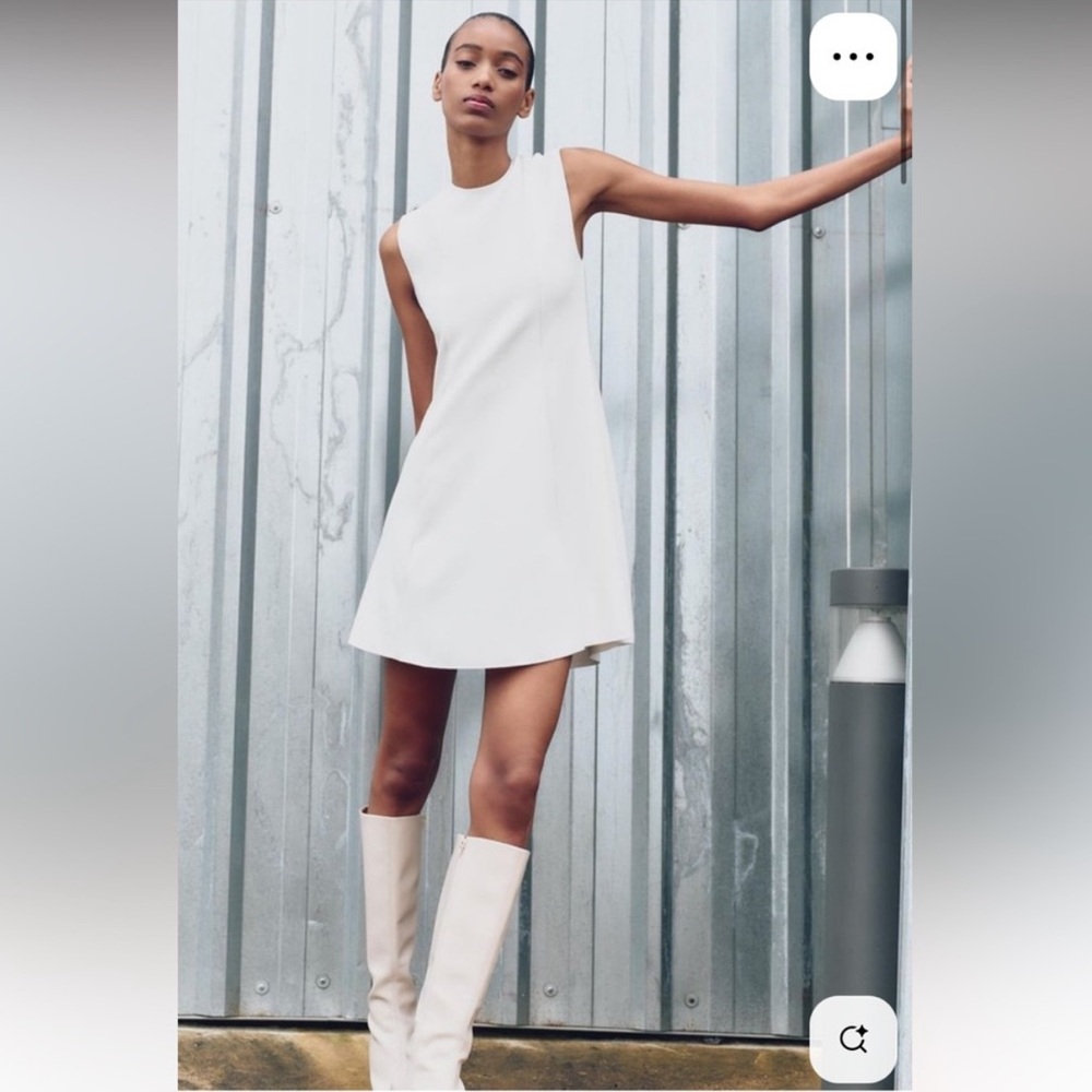 ZARA Stretch Knit Skater Dress NWT